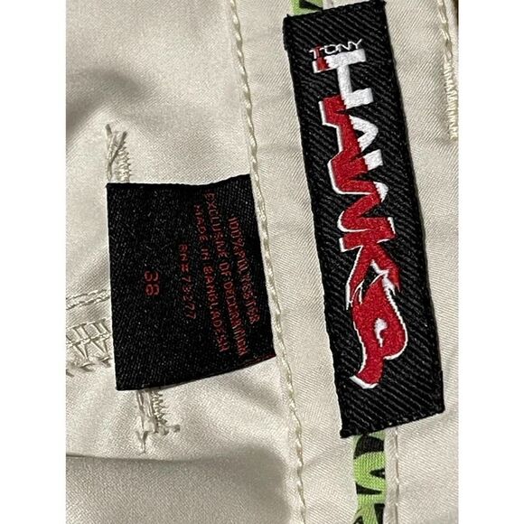 Tony Hawk Cargo Shorts Mens Flat Front Cream 6-Pockets Skater size 38 - Picture 10 of 12